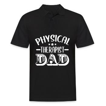 Physiotherapy - Men's Polo Shirt - black - Front - Kai (181cm)