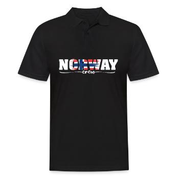 Cadeau de Noël du drapeau de l’équipage de la Norvège - Polo Homme - noir - Devant - Kai (181cm)