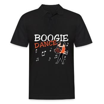 Boogie Woogie Dancer Dancing Paartanz Vintage - Männer Poloshirt - Schwarz - Vorne - Kai (181cm)