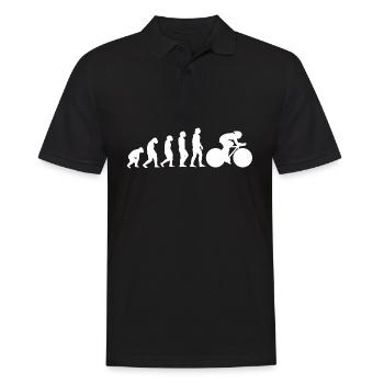 Evolution du vélo de route - Polo Homme - noir - Devant - Kai (181cm)
