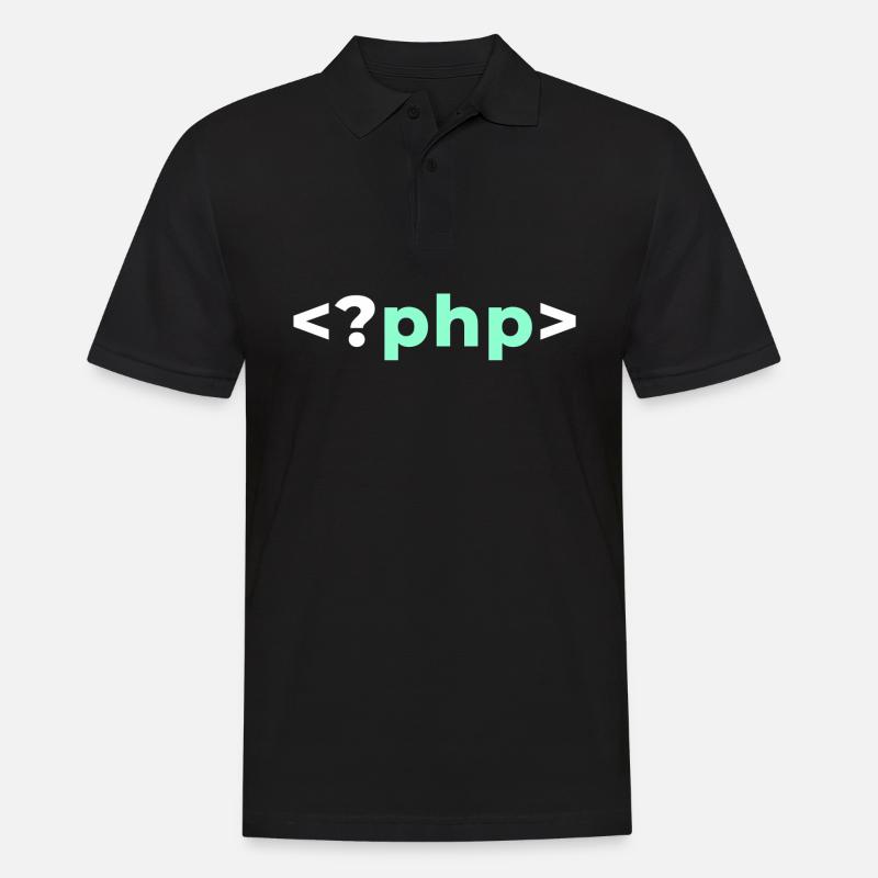 Chemise de développeur de logiciel de programmeur PHP - Polo Homme - noir