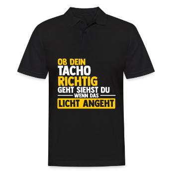 Mechaniker Raser Mechatroniker Autofans Tuner Auto - Männer Poloshirt - Schwarz - Vorne - Kai (181cm)