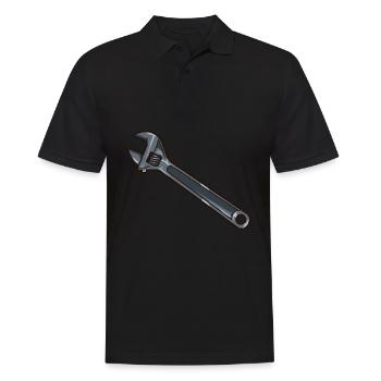 wrench - Men's Polo Shirt - black - Front - Kai (181cm)