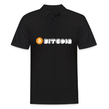 Bitcoin - Polo Homme - noir - Devant - Kai (181cm)