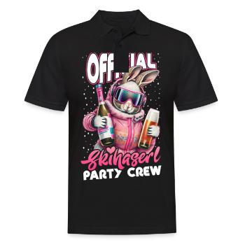 Skifahren Official Skihaserl Party Crew Apres Ski - Männer Poloshirt - Schwarz - Vorne - Kai (181cm)