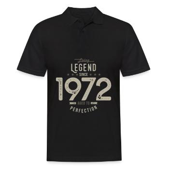 legend since 1972 cadeau d'anniversaire 52 ans - Polo Homme - noir - Devant - Kai (181cm)