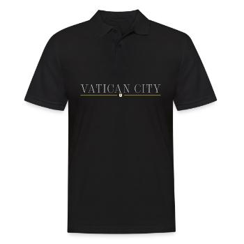 Vatican City Style Design T-Shirt - Men's Polo Shirt - black - Front - Kai (181cm)