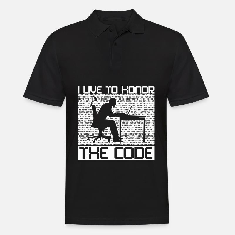 Programmer Coder Software Developer - Men's Polo Shirt - black