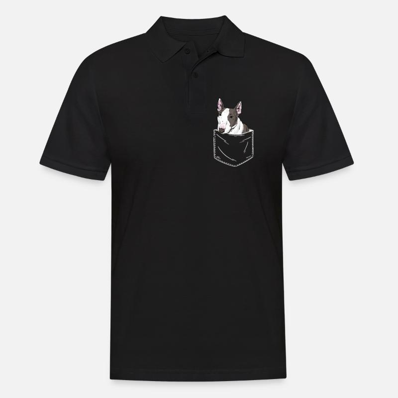Pitbull Hund - Männer Poloshirt - Schwarz