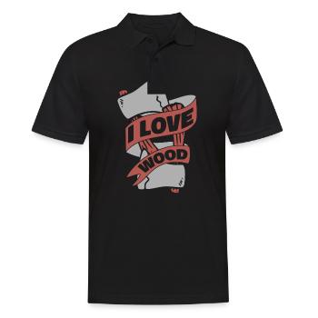 Bûcheron Baleine Travailleur Tronçonneuse Hache - Polo Homme - noir - Devant - Kai (181cm)
