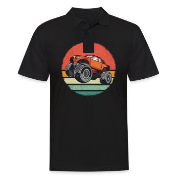 Monster Truck Auto Trucks - Männer Poloshirt - Schwarz - Vorne - Kai (181cm)