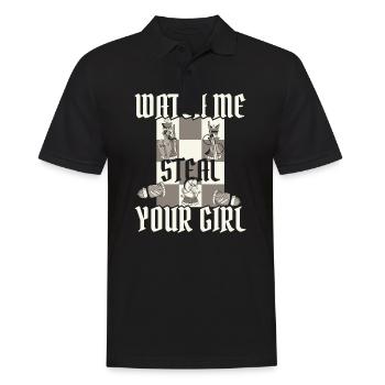 Chess Chess Players - Men's Polo Shirt - black - Front - Kai (181cm)