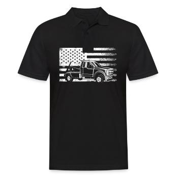 Tow truck truck tow truck tower - Men's Polo Shirt - black - Front - Kai (181cm)