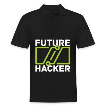 Programmierer Coder Software Entwickler - Männer Poloshirt - Schwarz - Vorne - Kai (181cm)