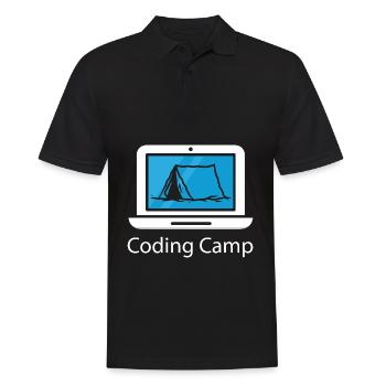 Programmierer Coder Software Entwickler - Männer Poloshirt - Schwarz - Vorne - Kai (181cm)