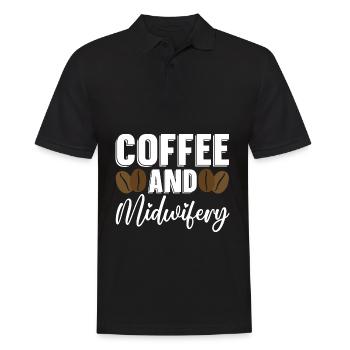Hebamme Geburtshelfer - Männer Poloshirt - Schwarz - Vorne - Kai (181cm)