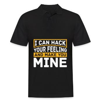 Programmeur Coder Développeur de logiciels - Polo Homme - noir - Devant - Kai (181cm)