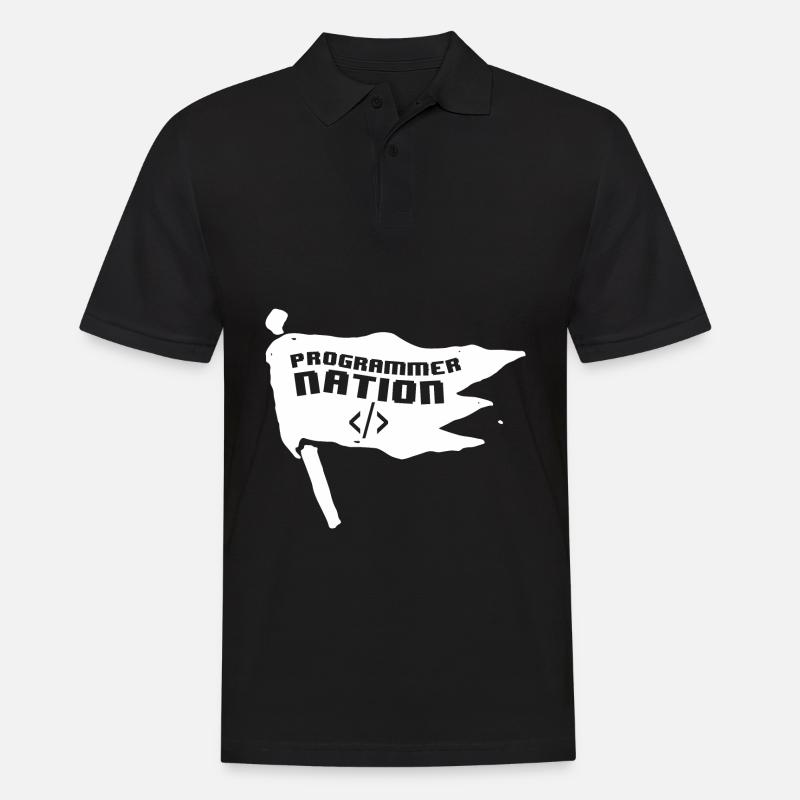 Programmierer Coder Software Entwickler - Männer Poloshirt - Schwarz