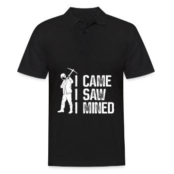 Goldbergbau Goldmine - Männer Poloshirt - Schwarz - Vorne - Kai (181cm)