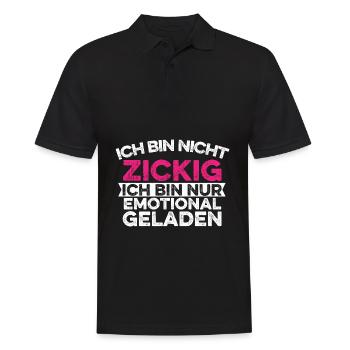 Sarkusmus Spruch Schwarzer Humor Lustiges Ironie - Männer Poloshirt - Schwarz - Vorne - Kai (181cm)