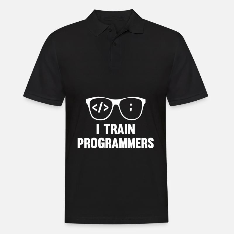 Programmierer Coder Software Entwickler - Männer Poloshirt - Schwarz