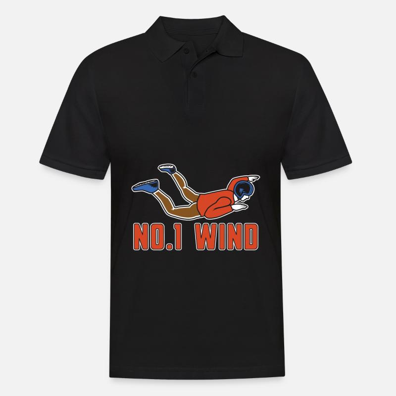 Indoor-Skydiving - Männer Poloshirt - Schwarz