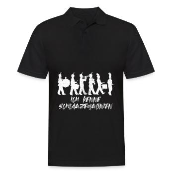 Spielmannszug Fanfarenzug Trommeln Trommler - Männer Poloshirt - Schwarz - Vorne - Kai (181cm)