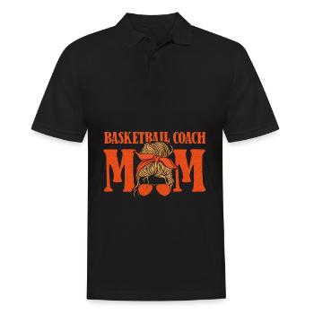 Basketballtrainer Entraîneur de basket-ball - Polo Homme - noir - Devant - Kai (181cm)
