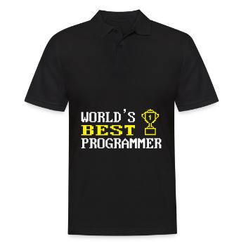 Programmer Coder Software Developer - Men's Polo Shirt - black - Front - Kai (181cm)