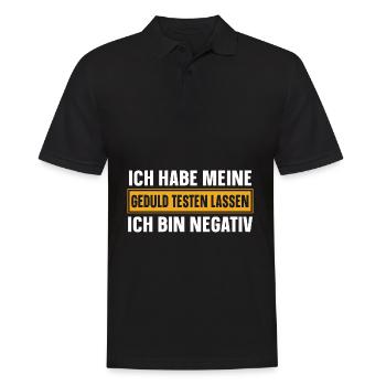 Sarcasm Saying Black Humor Funny Irony - Men's Polo Shirt - black - Front - Kai (181cm)