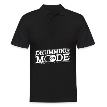 Spielmannszug Fanfarenzug Trommeln Trommler - Männer Poloshirt - Schwarz - Vorne - Kai (181cm)