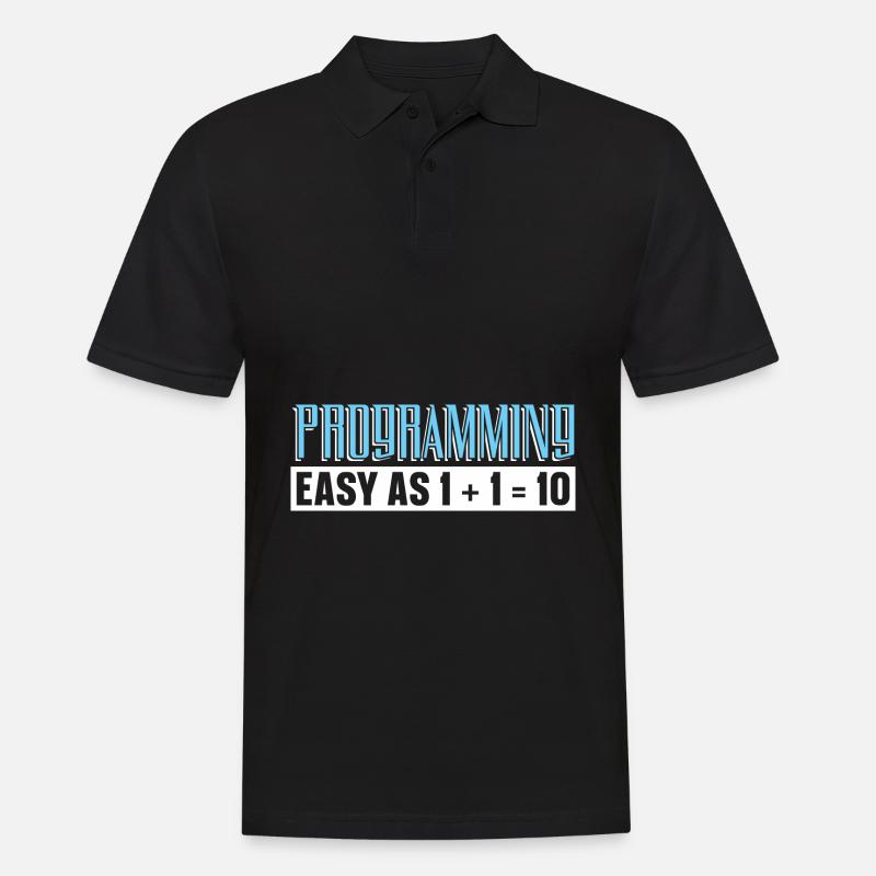 Programmierer Coder Software Entwickler - Männer Poloshirt - Schwarz