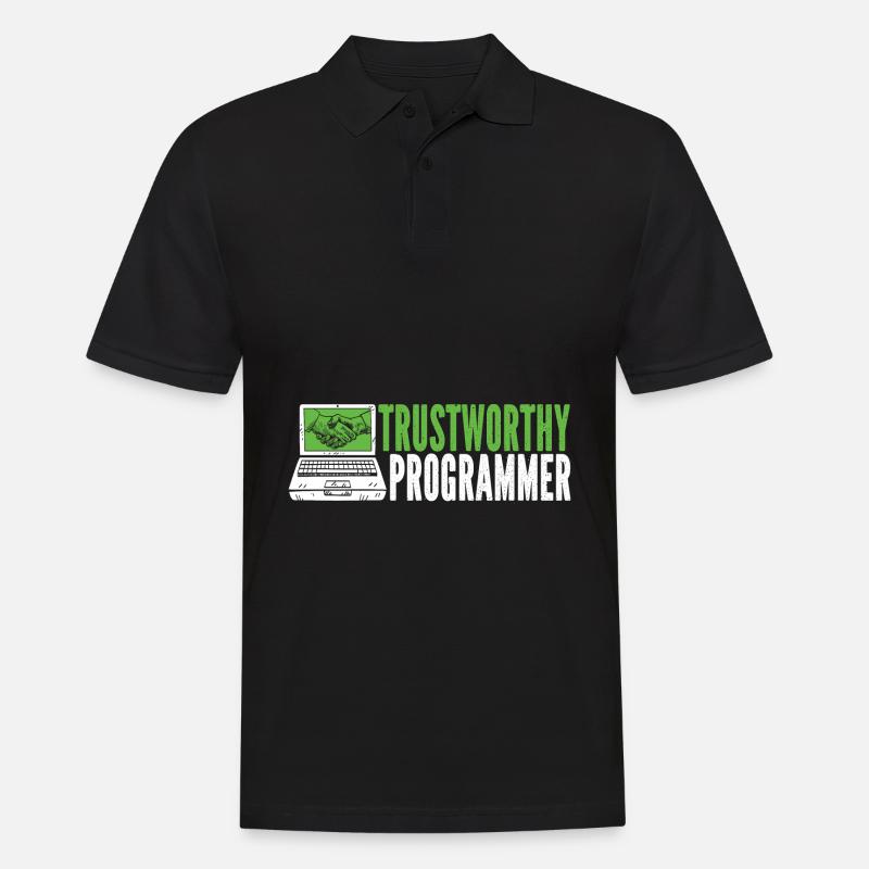 Programmierer Coder Software Entwickler - Männer Poloshirt - Schwarz
