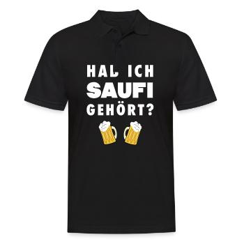 Bier Wodka Mallorca Party Alkohol Saufi Bierkönig - Männer Poloshirt - Schwarz - Vorne - Kai (181cm)