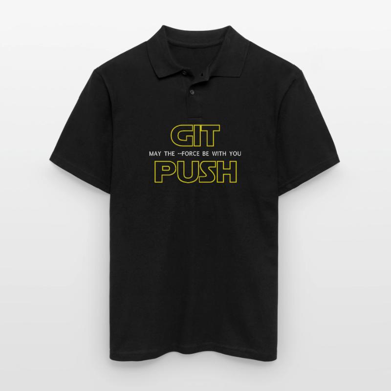 Développeur Git Push Nerd Developer Developer Polo Homme