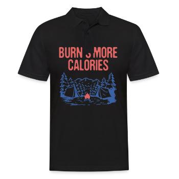 Brûler S’more Calories Camping Workout Camper Gym - Polo Homme - noir - Devant - Kai (181cm)