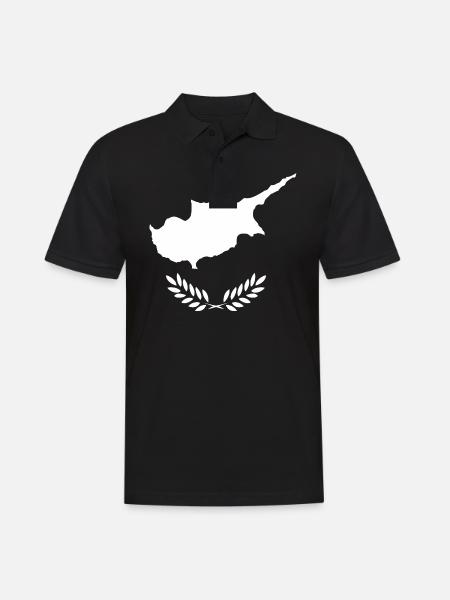 Zypern Stil Design T-Shirt - Männer Poloshirt - Schwarz