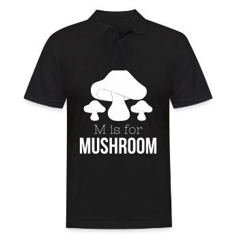 Cueilleurs de champignons et amis des champignons - Polo Homme - noir - Devant - Kai (181cm)