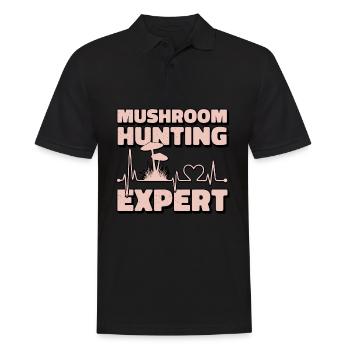 Cueilleurs de champignons et amis champignons - Polo Homme - noir - Devant - Kai (181cm)