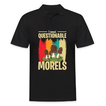 Cueilleurs de champignons et amis champignons - Polo Homme - noir - Devant - Kai (181cm)