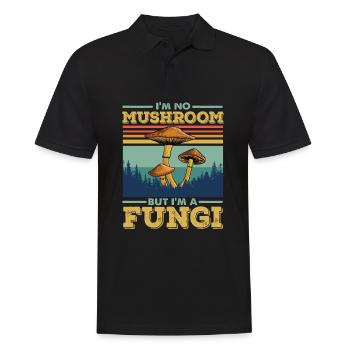 Cueilleurs de champignons et amis champignons - Polo Homme - noir - Devant - Kai (181cm)