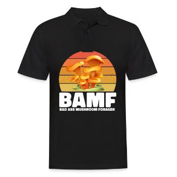 Pilzsammler und Pilz Freunde - Männer Poloshirt - Schwarz - Vorne - Kai (181cm)