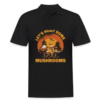 Cueilleurs de champignons et amis champignons - Polo Homme - noir - Devant - Kai (181cm)