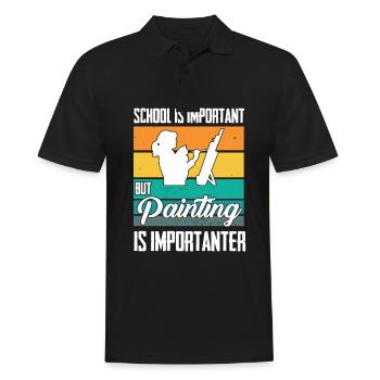 Painter and varnisher, the best and most annoying profession - Men's Polo Shirt - black - Front - Kai (181cm)