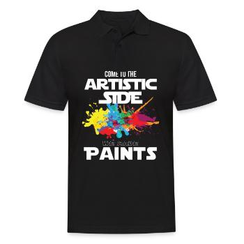 Maler und Lackierer, der Beste und Nervigste Beruf - Männer Poloshirt - Schwarz - Vorne - Kai (181cm)
