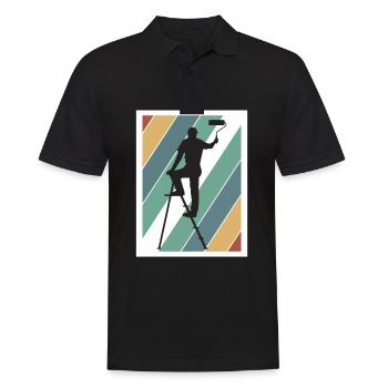 Painter and varnisher, the best and most annoying profession - Men's Polo Shirt - black - Front - Kai (181cm)
