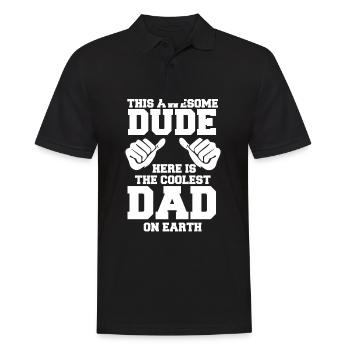 Cadeau de fête des pères pour papa pour la fête des hommes - Polo Homme - noir - Devant - Kai (181cm)
