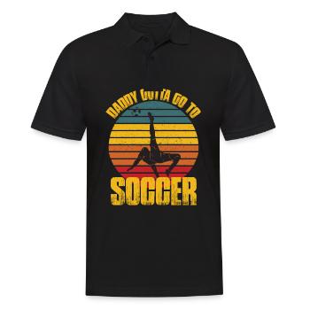 Father's Day gift for dad for Men's Day - Men's Polo Shirt - black - Front - Kai (181cm)