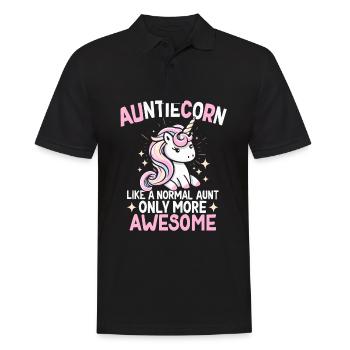 Tante, Tante, Licorne - Polo Homme - noir - Devant - Kai (181cm)