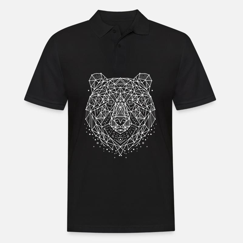 Polygone d’ours - Polo Homme - noir